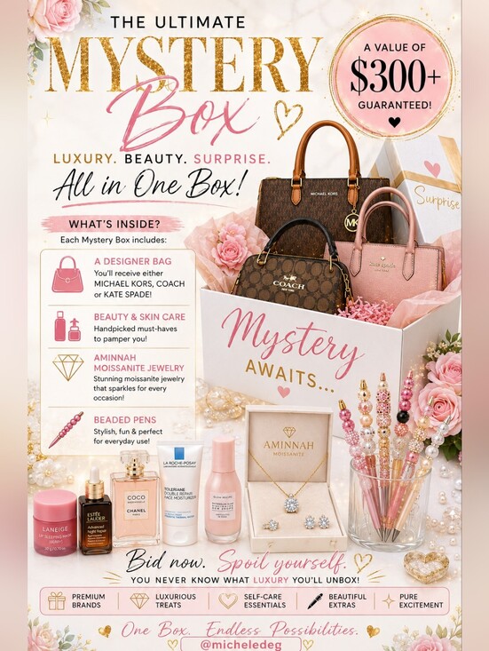 Handbags - Mystery Box Designer Handbag & Beauty Set -